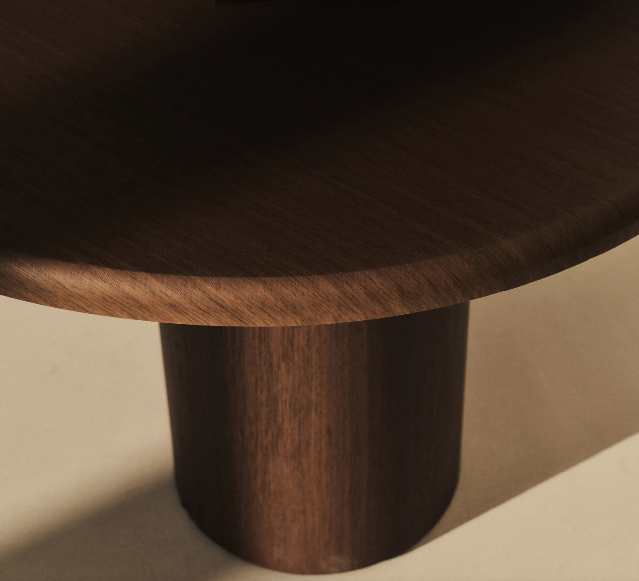 Savanna Large Dark Wood Irregular Wooden Coffee Table