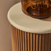 Cove Warm Wood Ribbed Plinth