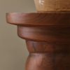 Cassia Dark Wood Retro Side Table