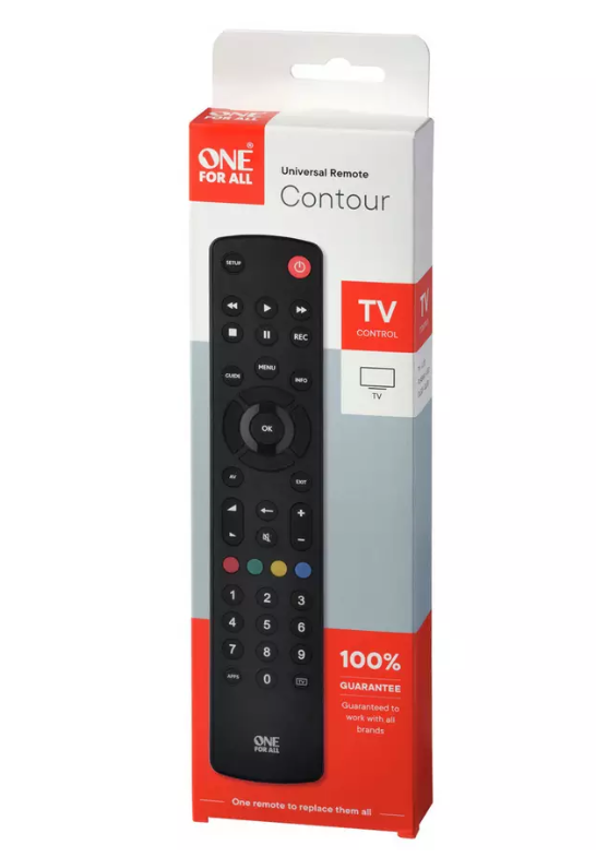 One For All URC1210 Contour Universal TV Remote Control