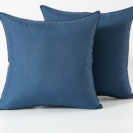 Set of 2 Outdoor Cushions with Waterproof Covers Included